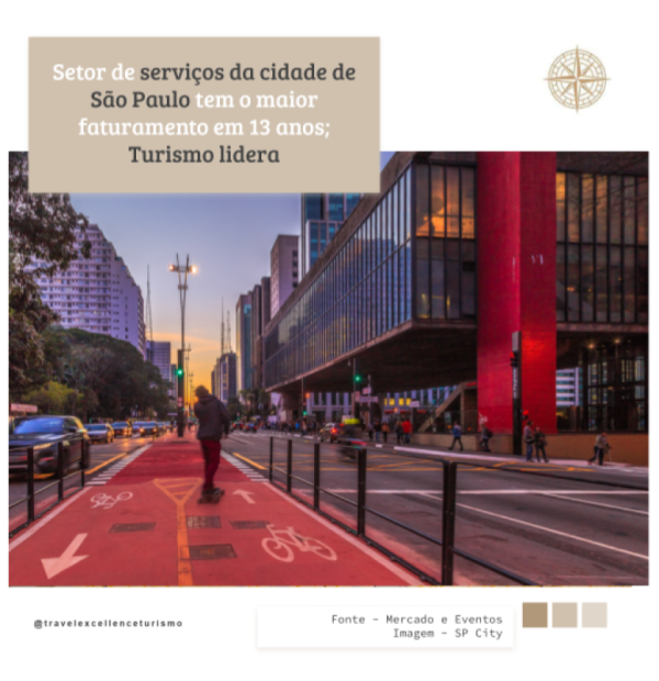 Setor de serviços da cidade de São Paulo tem o maior faturamento em 13 anos; Turismo lidera