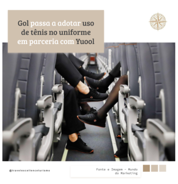 Gol passa a adotar uso de tênis no uniforme em parceria com Yuool