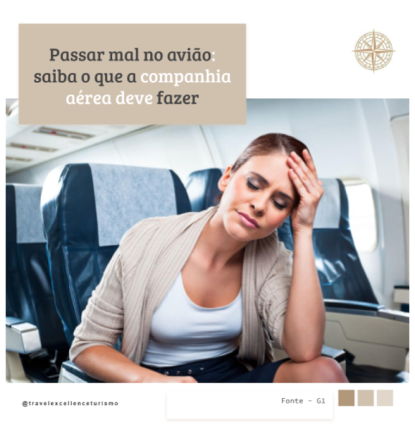 Passar mal no avião: saiba o que a companhia aérea deve fazer