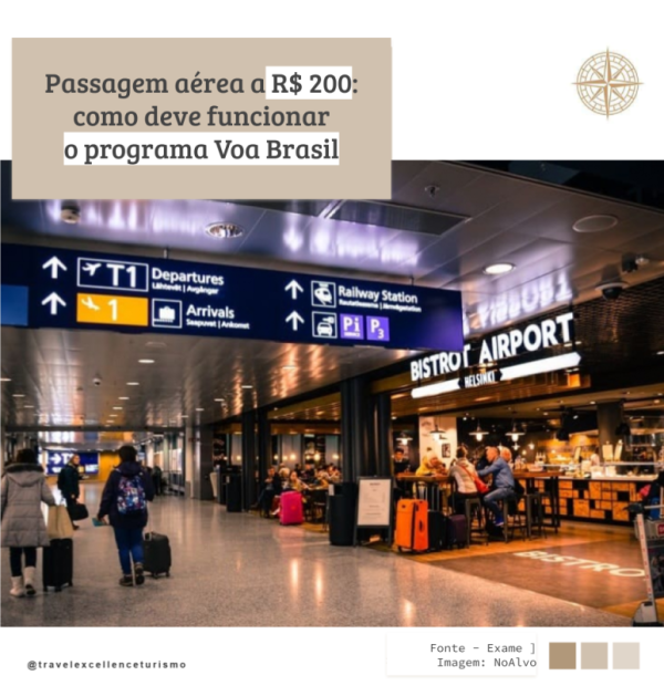 Passagem aérea a R$ 200: como deve funcionar o programa Voa Brasil