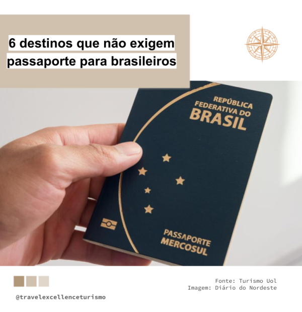 6 destinos que não exigem passaporte para brasileiros