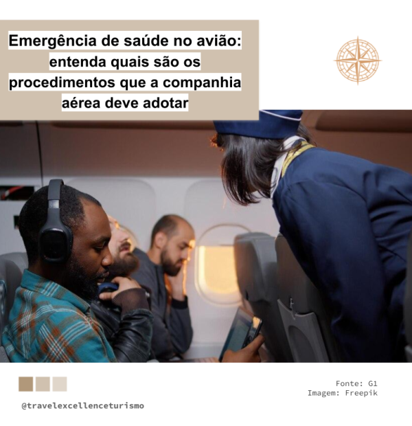 Emergência de saúde no avião: entenda quais são os procedimentos que a companhia aérea deve adotar