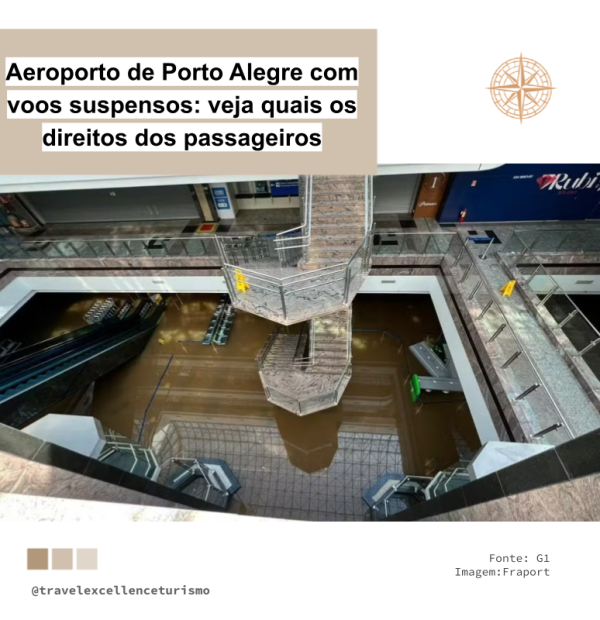 Aeroporto de Porto Alegre com voos suspensos: veja quais os direitos dos passageiros