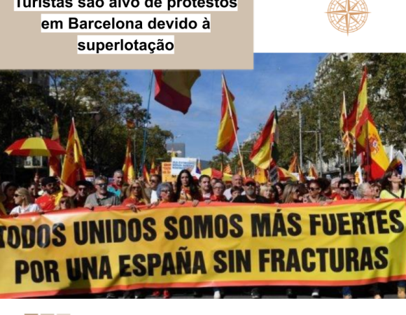 Turistas são alvo de protestos em Barcelona devido à superlotação