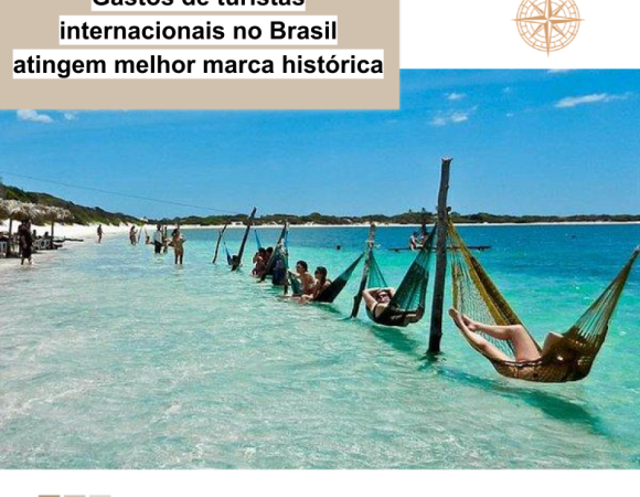 Gastos de turistas internacionais no Brasil atingem melhor marca histórica