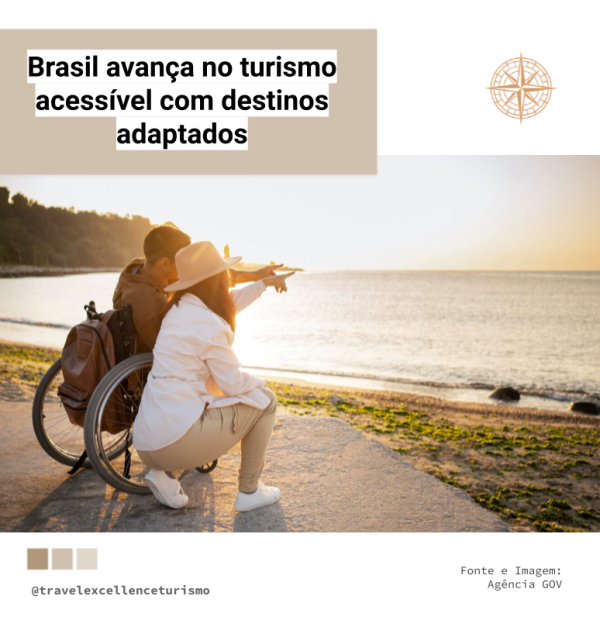 Brasil avança no turismo acessível com destinos adaptados