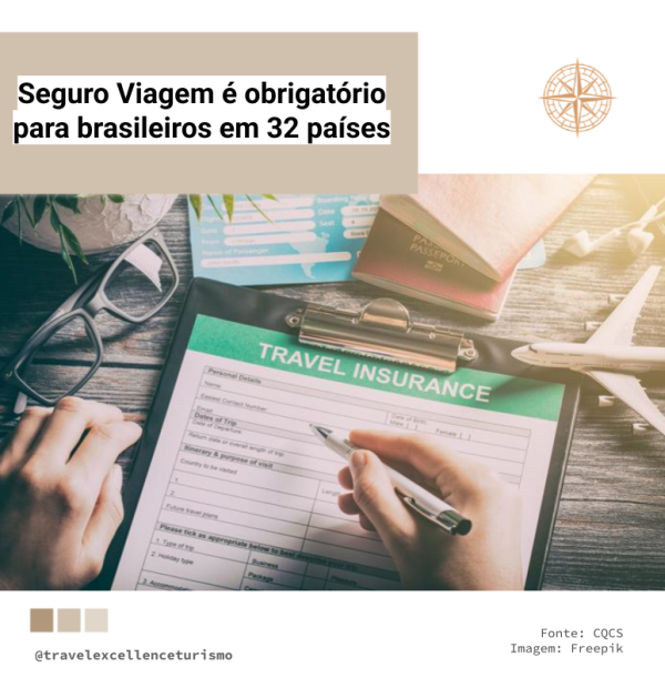 Seguro Viagem é obrigatório para brasileiros em 32 países