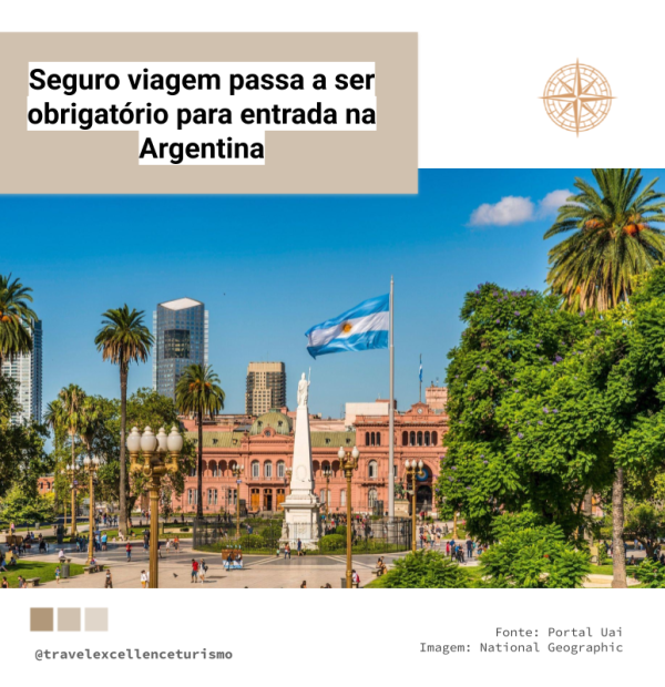Seguro viagem passa a ser obrigatório para entrada na Argentina