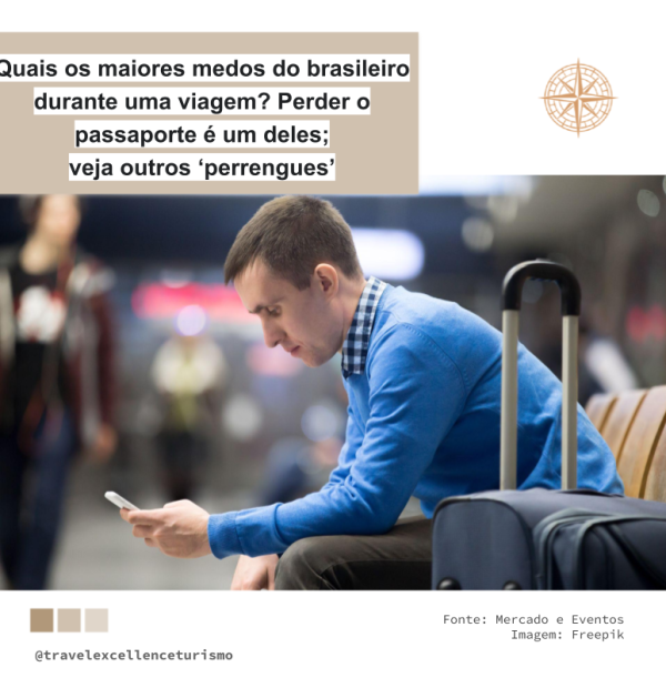 Quais os maiores medos do brasileiro durante uma viagem? Perder o passaporte é um deles; veja outros ‘perrengues’