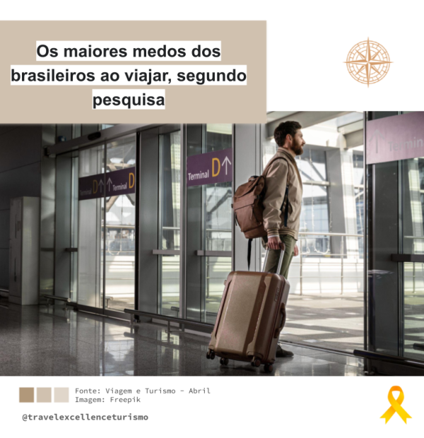 Os maiores medos dos brasileiros ao viajar, segundo pesquisa