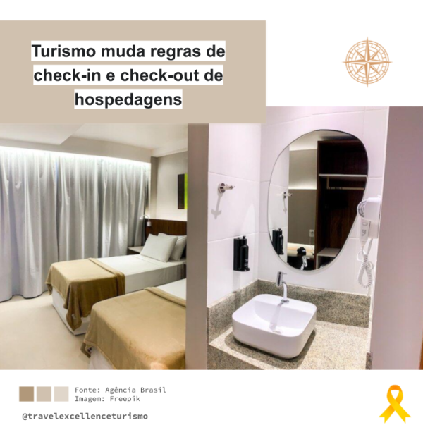 Turismo muda regras de check-in e check-out de hospedagens