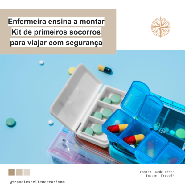 Enfermeira ensina a montar kit de primeiros socorros para viajar com segurança