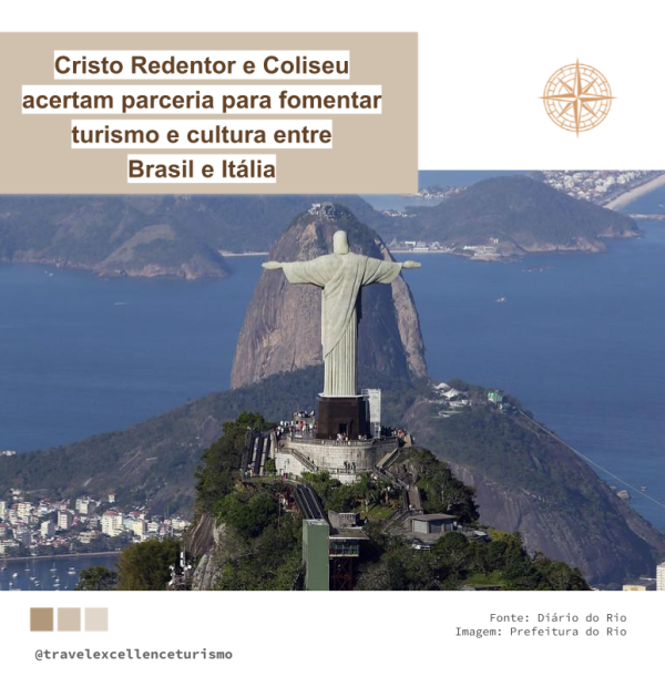 Cristo Redentor e Coliseu acertam parceria para fomentar turismo e cultura entre Brasil e Itália
