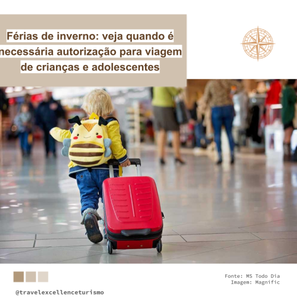 Férias de inverno: veja quando é necessária autorização para viagem de crianças e adolescentes