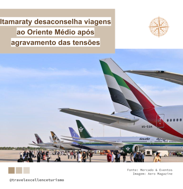 Itamaraty desaconselha viagens ao Oriente Médio após agravamento das tensões