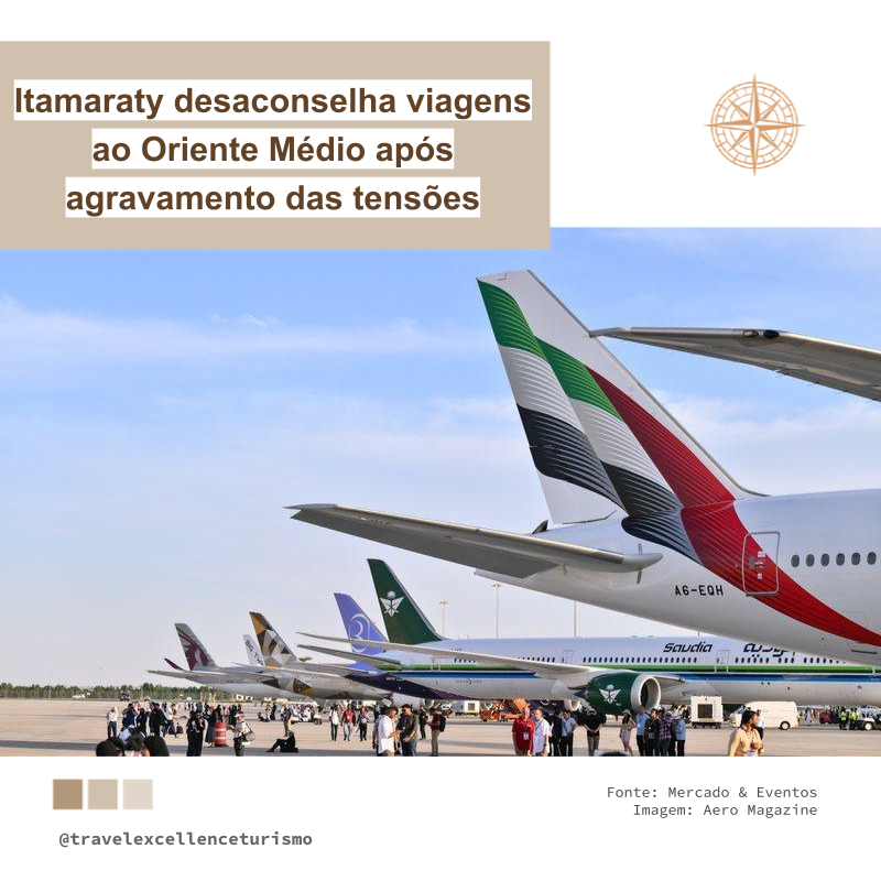 Itamaraty desaconselha viagens ao Oriente Médio após agravamento das tensões