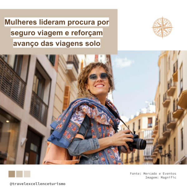 Mulheres lideram procura por seguro viagem e reforçam avanço das viagens solo