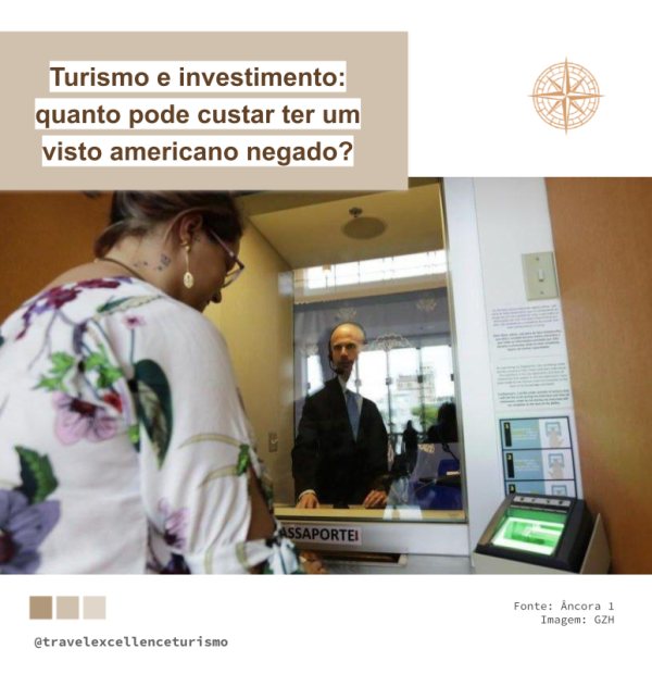 Turismo e investimento: quanto pode custar ter um visto americano negado?